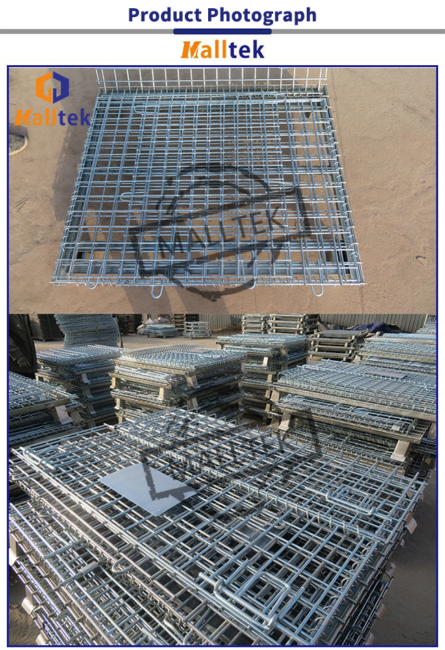 Dauerhafte verzinkte Maschendraht-Vorratsbehälter mit Deckel