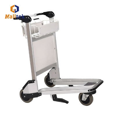 Aluminum Alloy Airport Luggage Trolley Using Airport With 3 Wheels