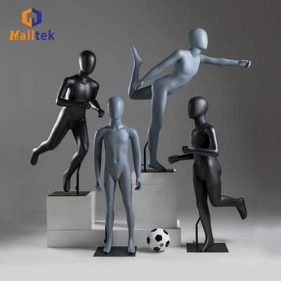 Wholesale Multiple Poses Sports Play Soccer Children Mannequins Full Body Use in Window Shop Display