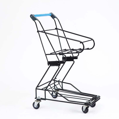 Three Baskets Factory Wholesale Cheap Price Market Shopping Double Layers Hand Basket Trolley Cart  Customized