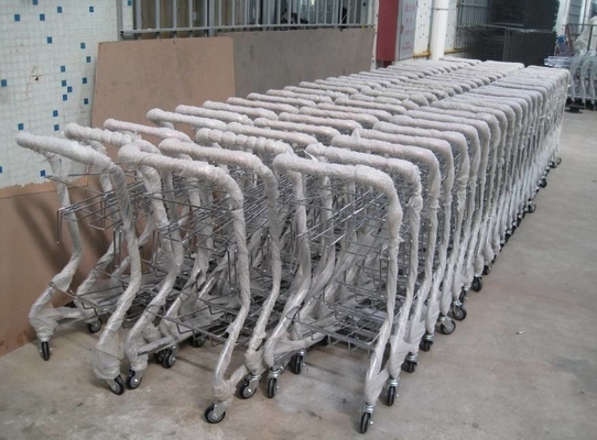 Three Baskets Factory Wholesale Cheap Price Market Shopping Double Layers Hand Basket Trolley Cart  Customized
