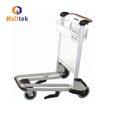 Intermational Airport Aluminum Alloy Airport Luggage Trolley With Brake