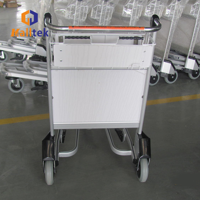 Intermational Airport Aluminum Alloy Airport Luggage Trolley With Brake