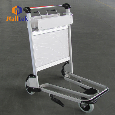 Intermational Airport Aluminum Alloy Airport Luggage Trolley With Brake