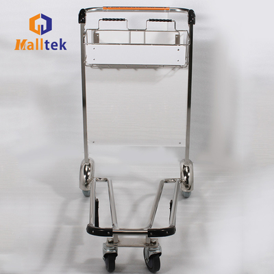 Stainless Steel Airport Baggage Luggage Cart With Four Wheels For Airport