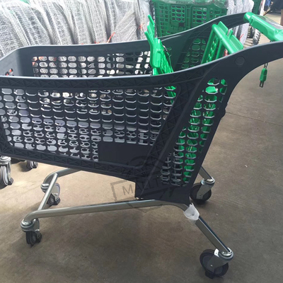 Half Plastic Supermarket Shopping Trolley 130 Liters 80kg-160kg