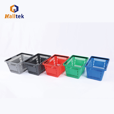 Double Hands Customizable Colour Shopping Basket For Spermarket
