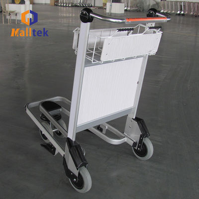 Aluminum Alloy Airport Luggage Trolley Using Airport With Handle Released Brake