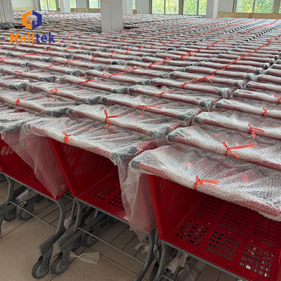 200L Half Plastic Supermarket Shopping Trolley For Supermartket