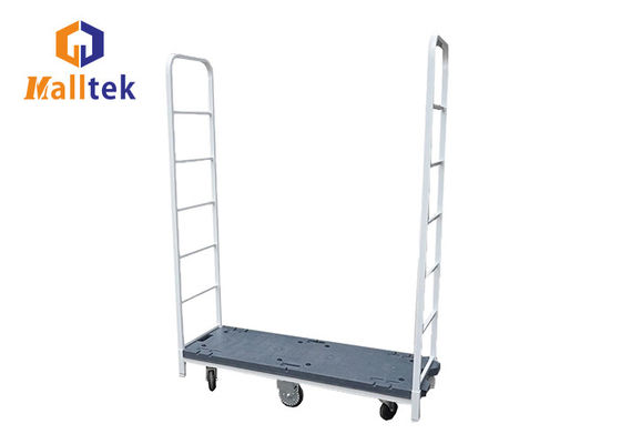 Heavy Duty U Boat Platform Cart With Diamond Tread Deck 6 Wheels Detachable Container