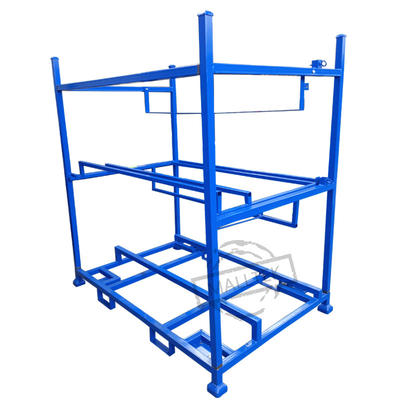 Four Wheels Auto Parts Stackable Pallet Cages Powder Coating