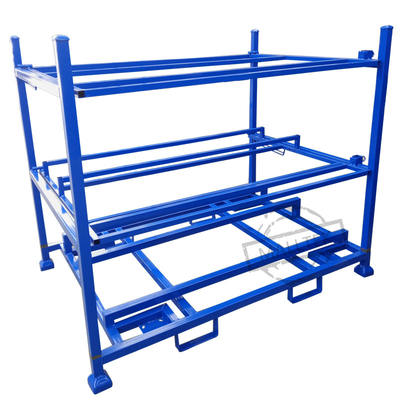 Four Wheels Auto Parts Stackable Pallet Cages Powder Coating