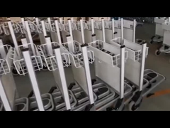 3 Räder 250 kg Flughafen Gepäckwagen Aluminiumlegierung mit automatischer Bremse